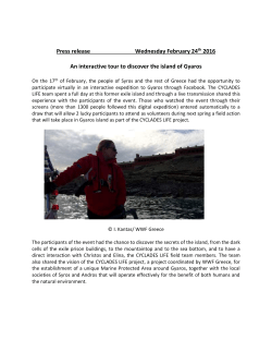 Press release Wednesday February 24 th 2016 An interactive tour to