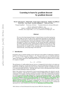 Learning to learn by gradient descent by gradient descent
