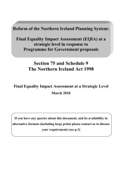 Final EQIA at Strategic Level