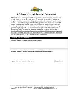 Map and directions to the boarding farm: