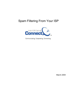 Spam Filtering From Your ISP