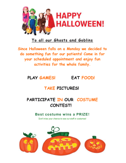 play games! eat food! take pictures! participate in our costume contest!