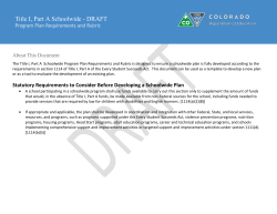 ESSA Schoolwide Requirements