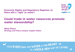 Piure - Could trade in water resources promote water stewardship