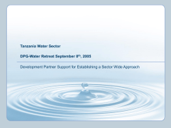 Folie 1 - DPG Tanzania