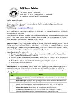 GPSD Course Syllabus - Grants Pass School District 7