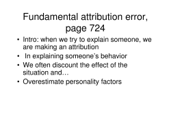 Fundamental attribution error, page 724