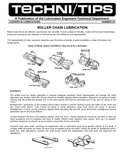 Roller Chain Lubrication, 036 - Lubrication Engineers International