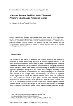 A note on reactive equilibria in the discounted prisoner`s dilemma