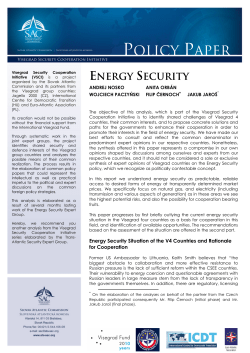 energy security--policy paper