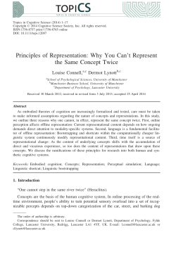 Principles of Representation