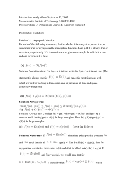 Introduction to Algorithms September 30, 2005
