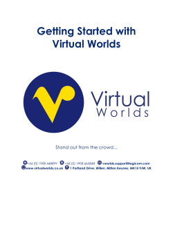 Getting Started with Virtual Worlds