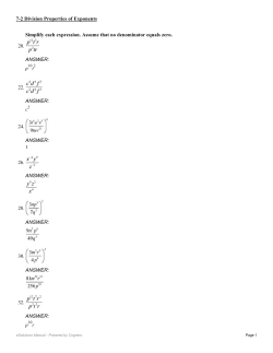 Simplify each expression. Assume that no denominator equals zero