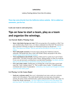 Tips on how to start a team, play as a team and