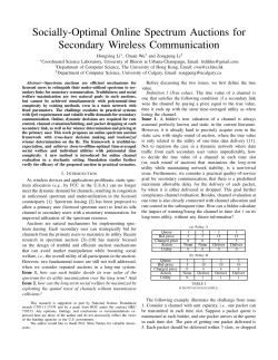 Socially-Optimal Online Spectrum Auctions for Secondary