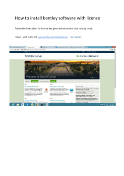 How to install bentley software with license