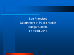 2004-2005 Financial Update - San Francisco Department of Public