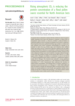 Rising atmospheric CO2 is reducing the protein concentration of a
