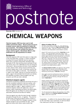 chemical weapons