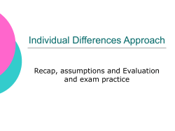 Individual Differences Approach