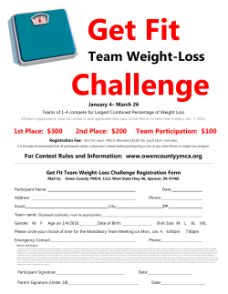 Team Weight-Loss - Owen County Family YMCA