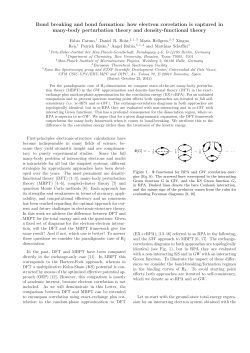 Bond breaking and bond formation - Max-Planck