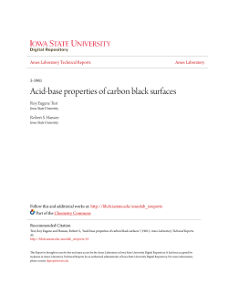 Acid-base properties of carbon black surfaces