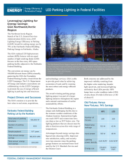 LED Parking Lighting in Federal Facilities