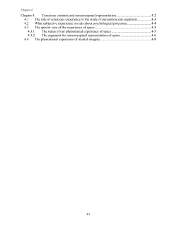 Chapter 4. Conscious contents and nonconceptual