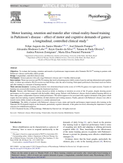 Motor learning, retention and transfer after virtual-reality