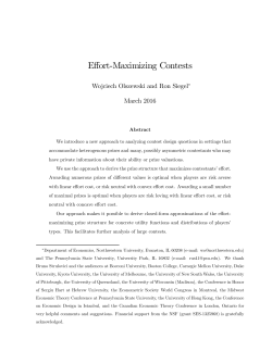 Effort-Maximizing Contests