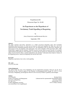 An,Experiment,on,the,Hypothesis,of Involuntary,Truth