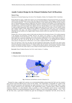 Anodic Catalyst Design for the Ethanol Oxidation Fuel Cell Reactions