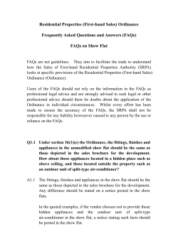 FAQs on Show Flat - Sales of First