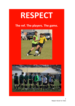 The ref. The players. The game.