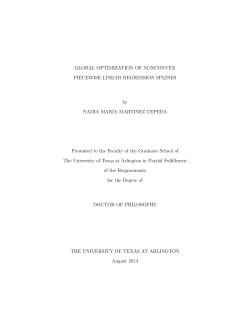 GLOBAL OPTIMIZATION OF NONCONVEX PIECEWISE LINEAR