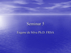 Seminar 1