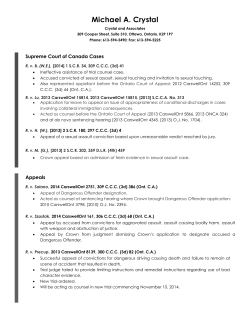 Supreme Court of Canada Cases