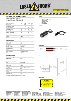 Dot laser, red, 650nm, 10mW LFD650-10-3