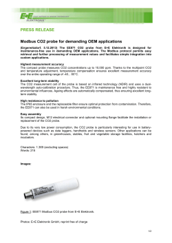 Modbus CO2 probe EE871