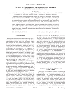 Extracting the Green`s function from the correlation of coda waves: A