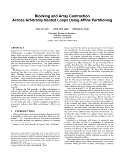 Blocking and Array Contraction Across Arbitrarily Nested Loops