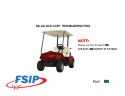 Begin EZ-GO DCS CART TROUBLESHOOTING
