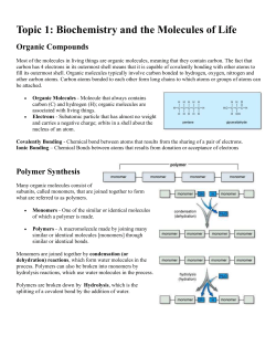 Topic 3: Cell Transport