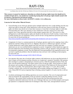 Landowner Oil and Gas Rights Leasing Issues