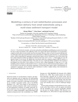 Modelling a century of soil redistribution processes and carbon