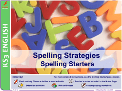 Spelling Strategies