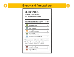 Energy and Atmosphere