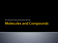 Molecules and Compounds